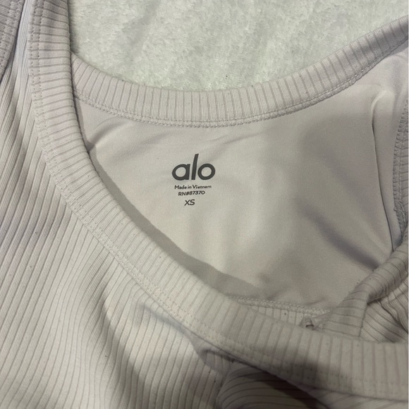 Alo Ribbed White sports Bra size xs - Picture 4 of 4